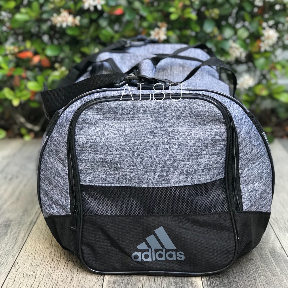 Adidas Bag Defender 3 Medium Duffel Grey AUTHENTIC - Picture 6 of 8